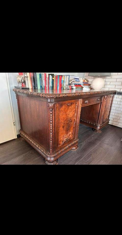 Antiek Mahonie houten Bureau in de Louis Quartose stijl, Antiek en Kunst, Antiek | Kantoor en Zakelijk, Ophalen