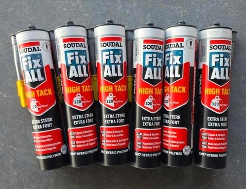 Soudal Fix All High Tack colle de montage 290ml gris allu, Doe-het-zelf en Bouw, IJzerwaren en Bevestigingsmiddelen, Ophalen