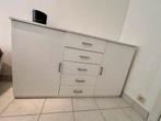 Commode blanche - wit ladekast, Huis en Inrichting, Ophalen, Gebruikt, 100 tot 150 cm, 5 laden of meer