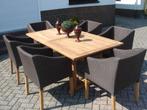 Massief teak tuintafel 180/240 x 100 eettafel teakhout, Tuin en Terras, Tuintafels, Ophalen, Zo goed als nieuw, Rechthoekig, Teakhout