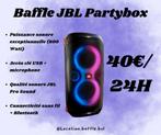 JBL PartyBox 710 verhuur + 2 microfoons/Feesten en bedrijven, Ophalen, JBL, Nieuw, 120 watt of meer