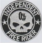 Independent Free Rider 0% stoffen opstrijk patch embleem, Motos, Accessoires | Autocollants