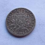 50 centimes argent France 1907, Timbres & Monnaies, Enlèvement ou Envoi, Argent, France