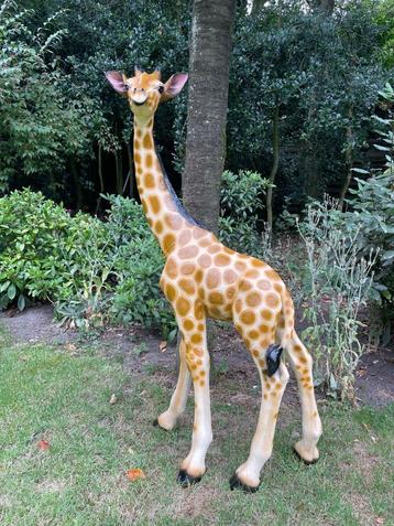 (Jardin) Statue de girafe, jardin, bébé, piscine, étang 120c, Enlèvement, Neuf, Synthétique, Animal