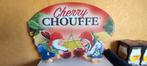CHERRY CHOUFFE metalen bierbord., Ophalen of Verzenden, Zo goed als nieuw, Reclamebord, Plaat of Schild, Overige merken