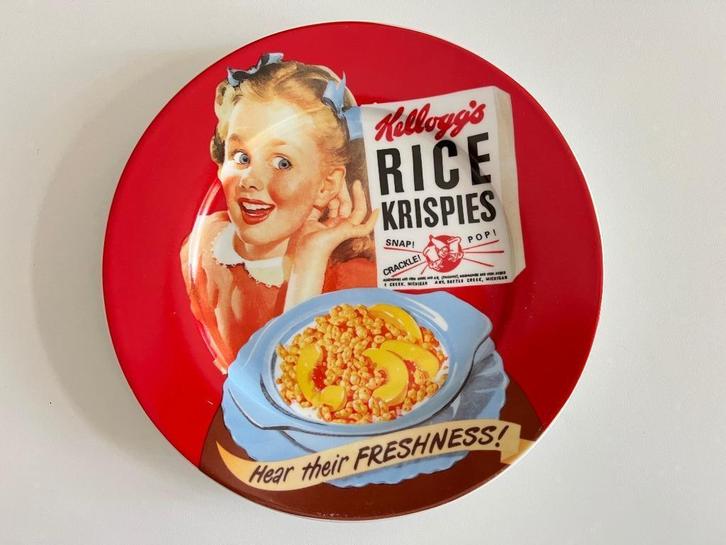 Assiette Rice Krispies Vintage Kellogg's - 2006, Verzamelen, Merken en Reclamevoorwerpen, Gebruikt, Gebruiksvoorwerp, Ophalen of Verzenden