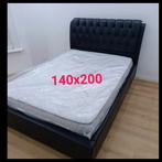 Bed + matras  €220 Gratis Levering 0488790706, Enlèvement ou Envoi, 200 cm, Deux personnes, 140 cm
