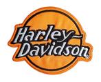 Écusson Harley Davidson - Orange - 93 x 74 mm, Neuf