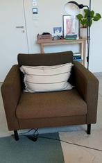 ZUIVER fauteuil bouclé mosgroen, Ophalen, Minder dan 75 cm, Scandinavisch, Zo goed als nieuw