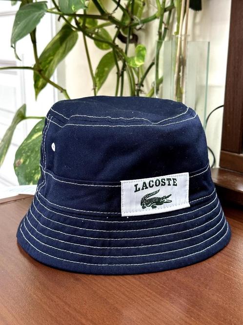 Lacoste Bob reversible bleu blanc Chapeaux Casquettes 2ememain