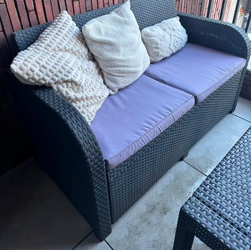 Balkonset tuinset 4 persoons, Tuin en Terras, Tuinsets en Loungesets, Zo goed als nieuw, Tuinset, Ophalen