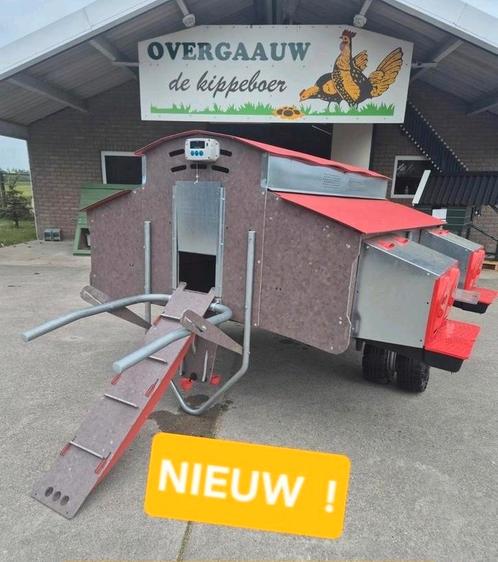 Kippencaravan kippenkar kippenhok XL kunststof 30 legkippen, Dieren en Toebehoren, Pluimvee | Toebehoren, Nieuw, Kippenhok of Kippenren