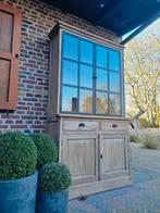 Teak buffetkast/vitrinekast GRATIS LEVERING, Huis en Inrichting, 100 tot 150 cm, 200 cm of meer, Ophalen of Verzenden, Landelijke