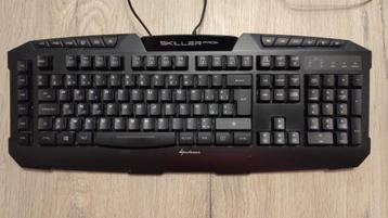 Sharkoon Pro+ Skiller, Azerty, Utilisé, Filaire, Clavier gamer