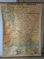 Oude schoolkaart Limburg, Antiek en Kunst, Antiek | Schoolplaten, Ophalen, Aardrijkskunde