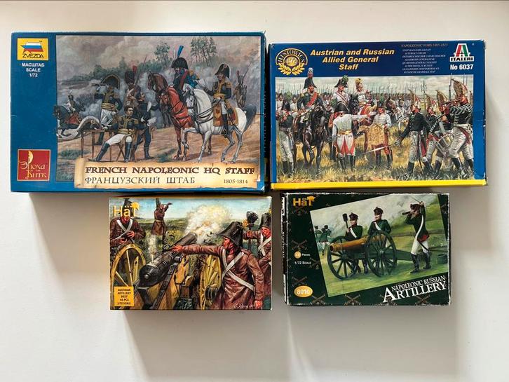 Set Napoleontische oorlogsmodellen (1/72), Hobby en Vrije tijd, Modelbouw | Figuren en Diorama's, Zo goed als nieuw, Ophalen