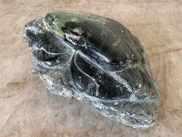Sculptuur SERPENTINE beeld  van een KRAB beschikbaar voor biedingen