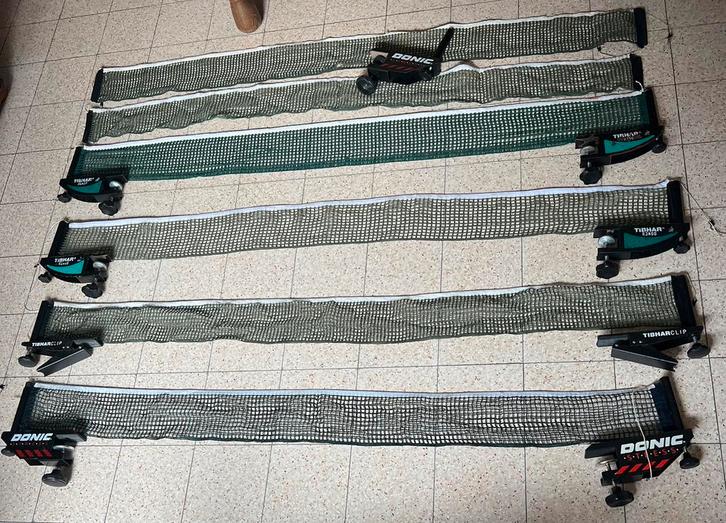 Filets de tennis de table, Sports & Fitness, Ping-pong, Utilisé, Filet, Raquette(s) ou Balle(s), Mobile, Enlèvement ou Envoi