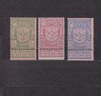 België 1894 OBP 68-70, Postzegels en Munten, Verzenden, Postfris, Spoor van plakker