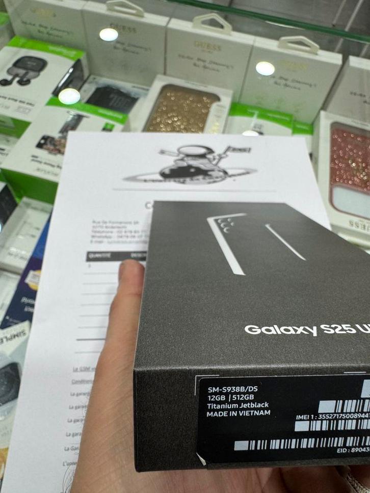 Samsung s25 ultra 256GB Gloednieuwe doos, Telecommunicatie, Mobiele telefoons | Toebehoren en Onderdelen, Nieuw, Ophalen