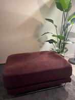 IKEA poef van bordeauxrode stof - in zeer goede staat, Ophalen, Gebruikt, 75 tot 100 cm, Rechthoekig