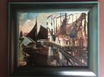 'haven van Zeebrugge' - Georges Frédéric, Antiek en Kunst, Ophalen