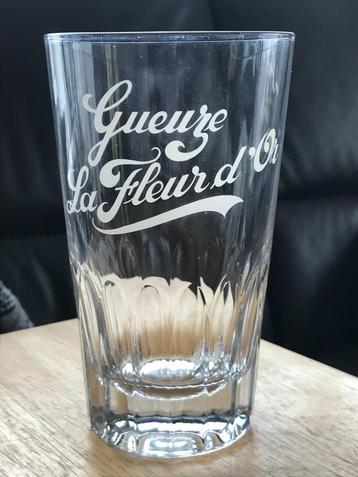 Verre à bière Gueuze La Fleur d'Or, Enlèvement ou Envoi, Comme neuf, Verre ou Verres, Autres marques