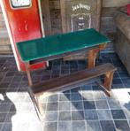 Vintage retro schoolbank, Ophalen of Verzenden
