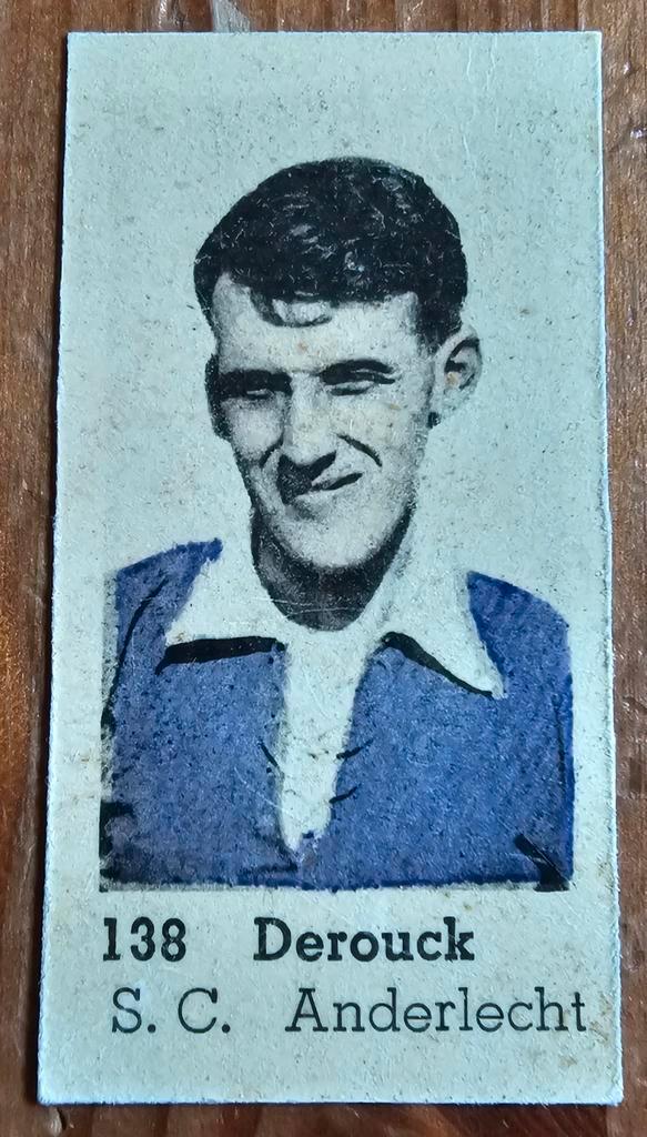 1930s (pre panini) nr 138 Florimond Derouck SC Anderlecht!, Hobby en Vrije tijd, Stickers en Plaatjes, Zo goed als nieuw, Plaatje
