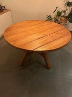 Houten Ronde tafel, Huis en Inrichting, Ophalen, 100 tot 150 cm, Rond, Zo goed als nieuw