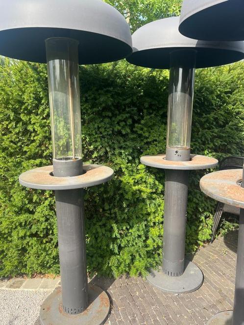 Pellet kachels, zwart, Tuin en Terras, Terrasverwarmers, Gebruikt, Vloer, Draaibaar, Ophalen