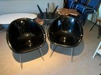 Setje design kuipstoelen, Ophalen, Zo goed als nieuw, Zwart