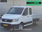 Volkswagen Crafter 102pk Open Laadbak Dubbel Cabine Trekhaak, Auto's, Bestelwagens en Lichte vracht, 75 kW, Stof, Gebruikt, Euro 6