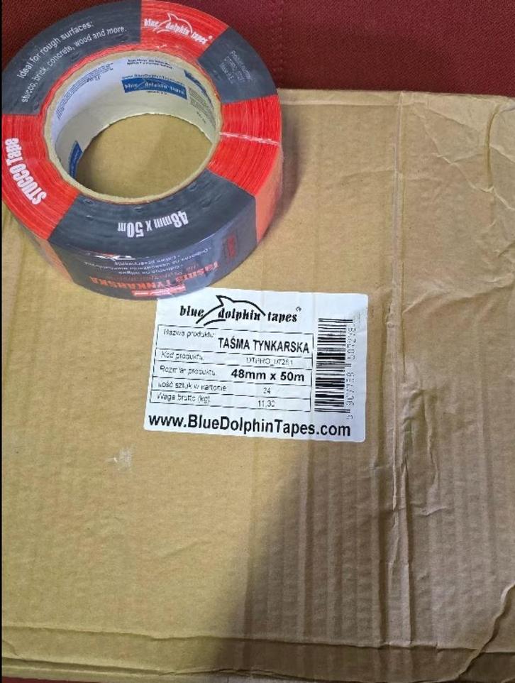 pleistertape Blue Dolphin Tapes 24 rollen, Doe-het-zelf en Bouw, Plinten en Afwerking, Ophalen of Verzenden