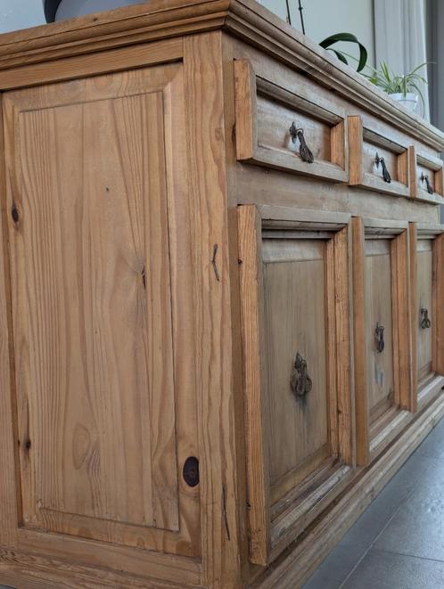 Houten Dressoir te Koop, Maison & Meubles, Armoires | Dressoirs, Comme neuf, 150 à 200 cm, 25 à 50 cm, Avec tiroir(s), Avec porte(s)