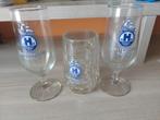 Set van 3 glazen Dortmunder Hansa bier, Ophalen of Verzenden, Zo goed als nieuw