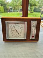 Oude barometer en thermometer, Gebruikt, Ophalen of Verzenden, Barometer