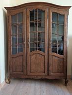 Elégante bibliothèque ancienne bois massif 3 portes vitrées, Maison & Meubles, Armoires | Bibliothèques, 100 à 150 cm, Utilisé