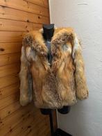 korte jas in echte vos, Kleding | Dames, Jassen | Winter, Ophalen, Zo goed als nieuw, Maat 38/40 (M), Bruin