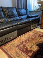 Natuzzi ruime 3-zit lederen zetel met 2x relax, Ophalen, Gebruikt