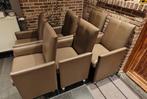 6 luxe stoelen, Huis en Inrichting, Stoelen, Ophalen, Overige kleuren, Leer, Zo goed als nieuw