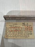 Ticket Excelsior F.C. Heppen - Provinciaal 4 - 70's, Verzamelen, Verzenden