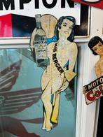 Miss Berger reclame Pin Up, Verzamelen, Ophalen of Verzenden, Gebruikt, Reclamebord