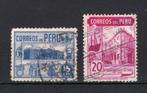 PERU Yt. 359/360 gestempeld 1938, Postzegels en Munten, Ophalen of Verzenden, Gestempeld, Zuid-Amerika