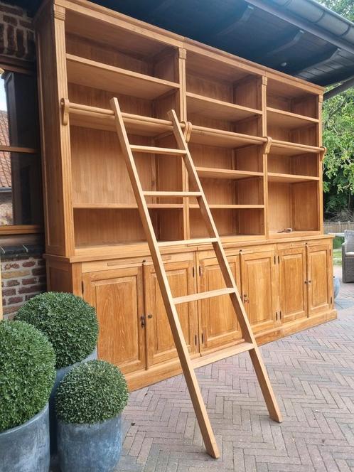 Xxl teak boekenkast/bibliotheekkast GRATIS LEVERING, Huis en Inrichting, Kasten | Boekenkasten, Zo goed als nieuw, Ophalen of Verzenden
