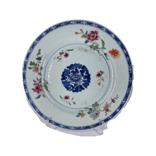 Assiette en Porcelaine Chinoise Famille Rose, Antiquités & Art, Antiquités | Assiettes décoratives & Carrelages, Enlèvement ou Envoi