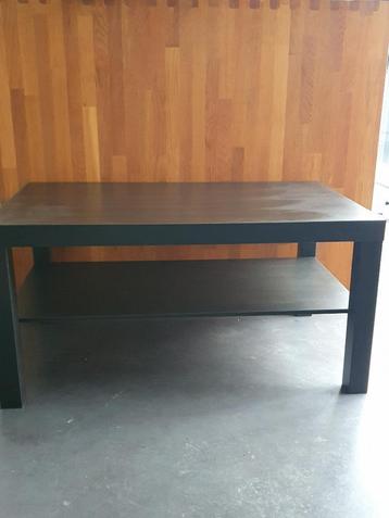 Ikea LACK zwarte salontafel 90 x 55 cm, Huis en Inrichting, Tafels | Salontafels, Ophalen, Zo goed als nieuw, Rechthoekig, Minder dan 50 cm