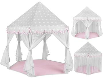Speeltent voor Kinderen 135x135x140cm Roze-Wit, Kinderen en Baby's, Ophalen of Verzenden, Nieuw