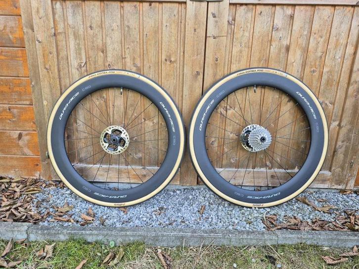 Zgan Shimano Dura-Ace C60 disc wielen, Fietsen en Brommers, Fietsonderdelen, Zo goed als nieuw, Wiel, Ophalen