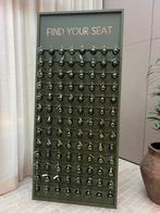 Find your seat plaat in groen. Seating bord huwelijk / event, Enlèvement, Comme neuf, Vert